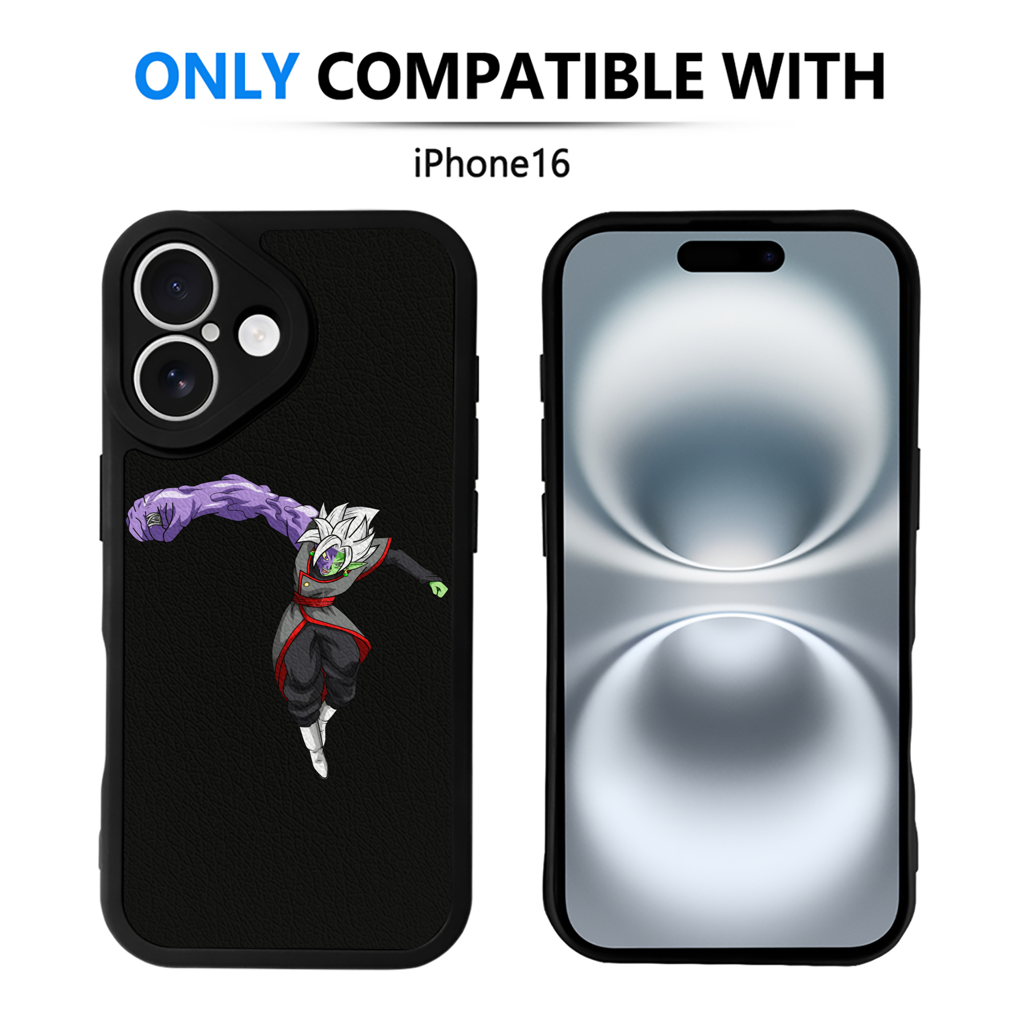 （画像用） ドラゴンボール ベジット DRAGON BALL Vegetto 【iPhone 16シリーズ対応】シリコンスマホケース（レザー調） 材質：シリコン